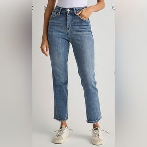 Risen Straight Leg Non Distressed Jeans